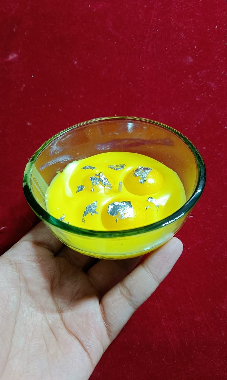 Wax Candle Rasmalai - 1set