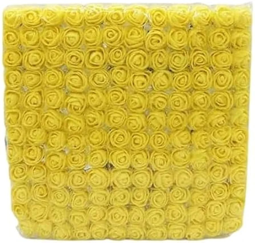 Yellow Foam Flower – 144pcs