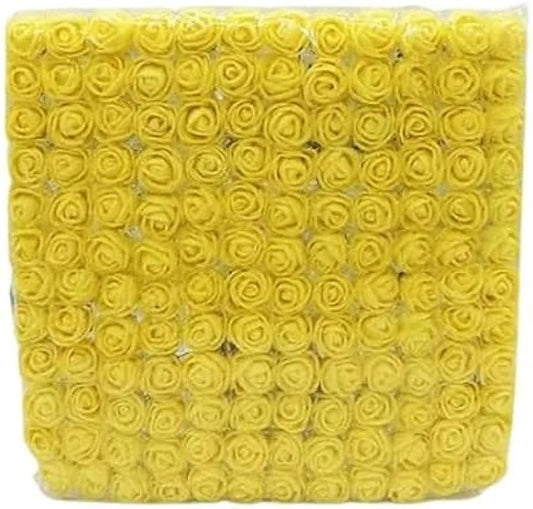 Yellow Foam Flower – 144pcs