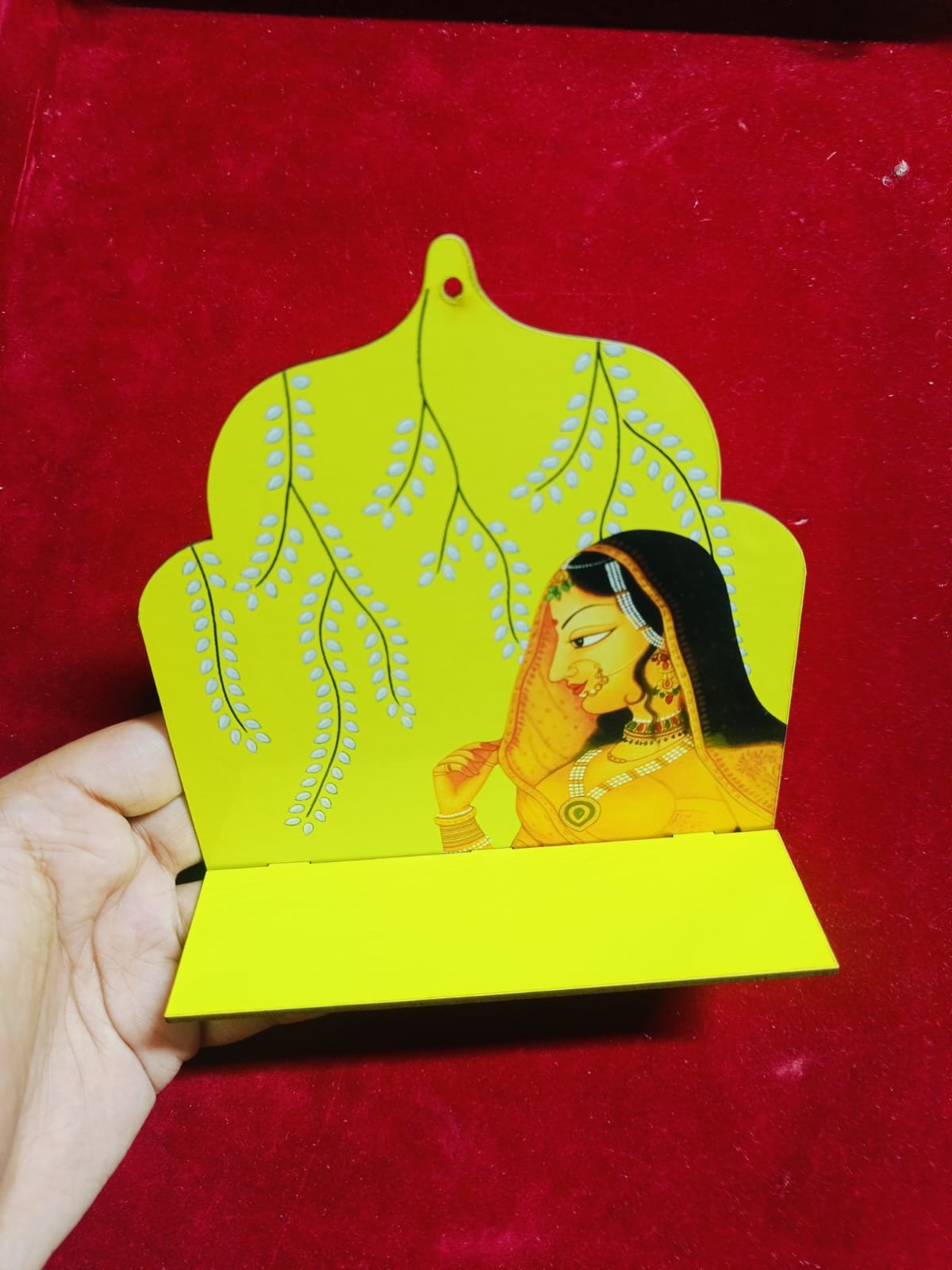 MDF Jharoka Yellow (5.75inch*5.25inch) - 1pc