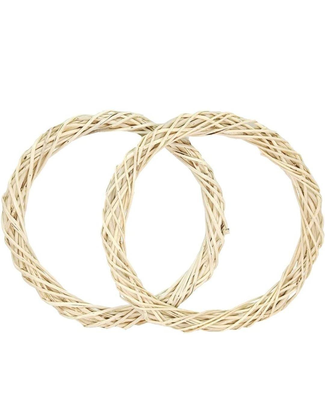 Natural Willow Wreath Round Ring (8inch) - 1pc