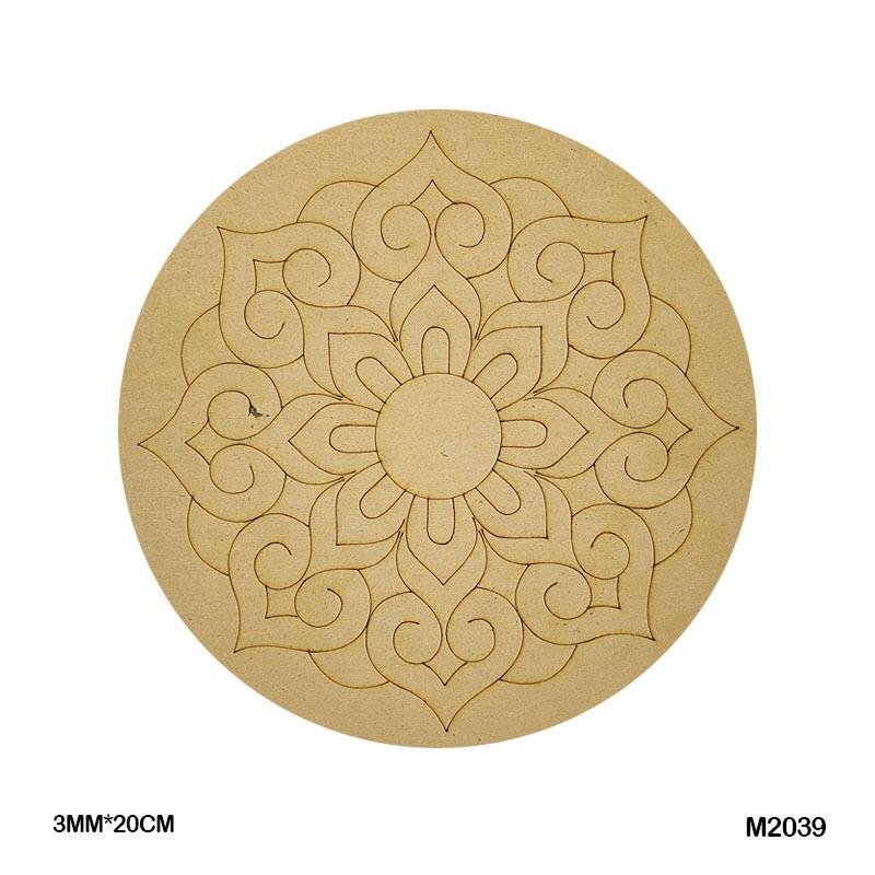 MDF Cutout Mandala Engrave (M2039) – 20CM