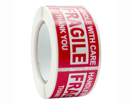 Fragile Handle with Care Sticker (136028) - 500pc each Roll