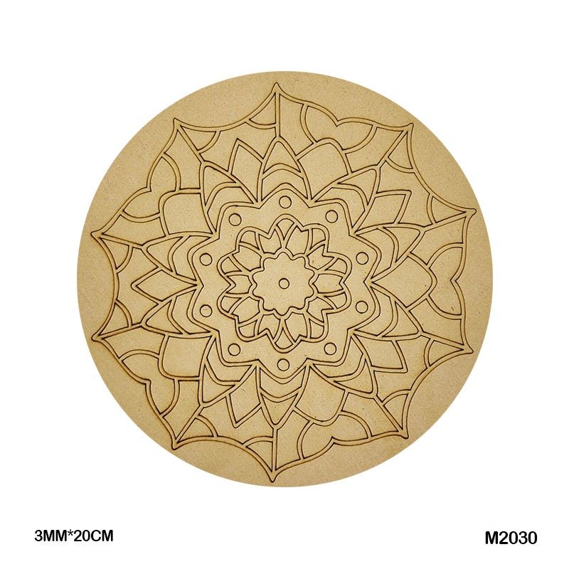 MDF Cutout Mandala Engrave (M2030) – 20CM