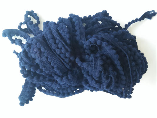 PomPom Lace - 1 mtr - Navy Blue