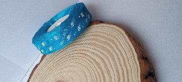 Love Organza Ribbon 1 inch – Blue