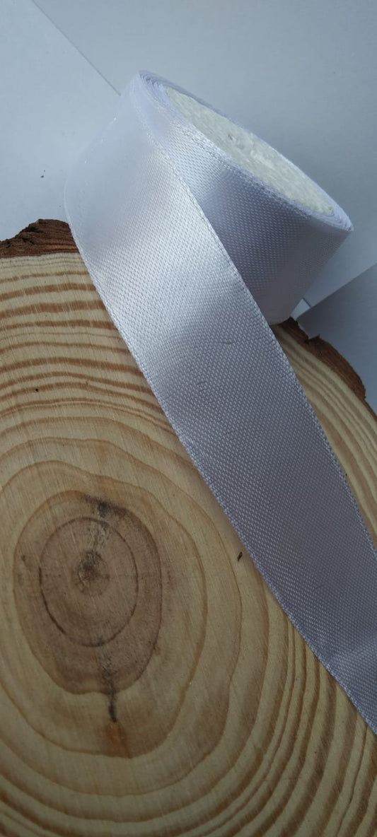 Satin Ribbon 1 inch – White