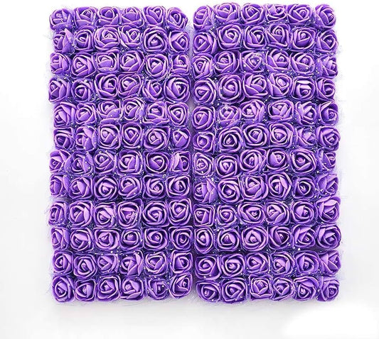 Purple Foam Flower - 144pcs