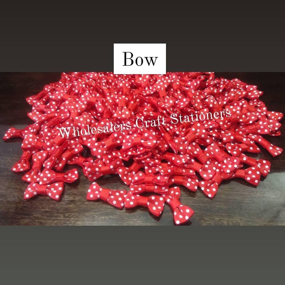 Bows Set- 10 pieces - (Floral Red)
