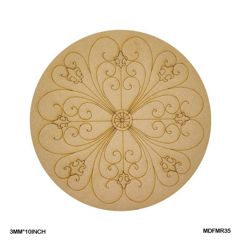 MDF Cutout Mandala Engrave (MDFMR35) – 10inch