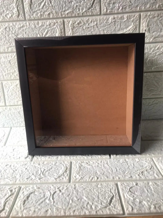 Shadow Box Glass Frame – 12*12 Inch (Black)