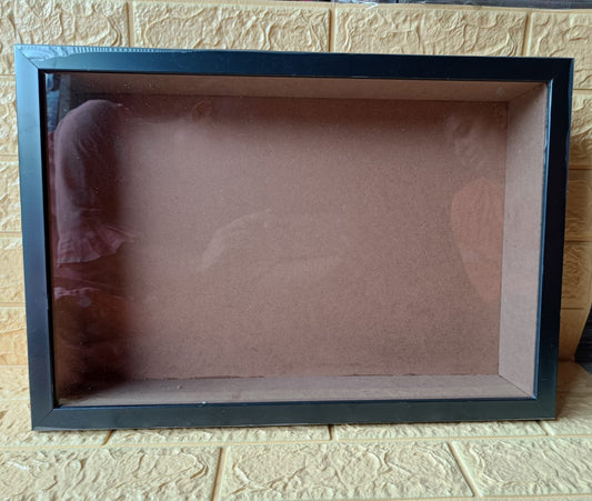 Shadow Box Glass Frame – 12*18 inch (Black)