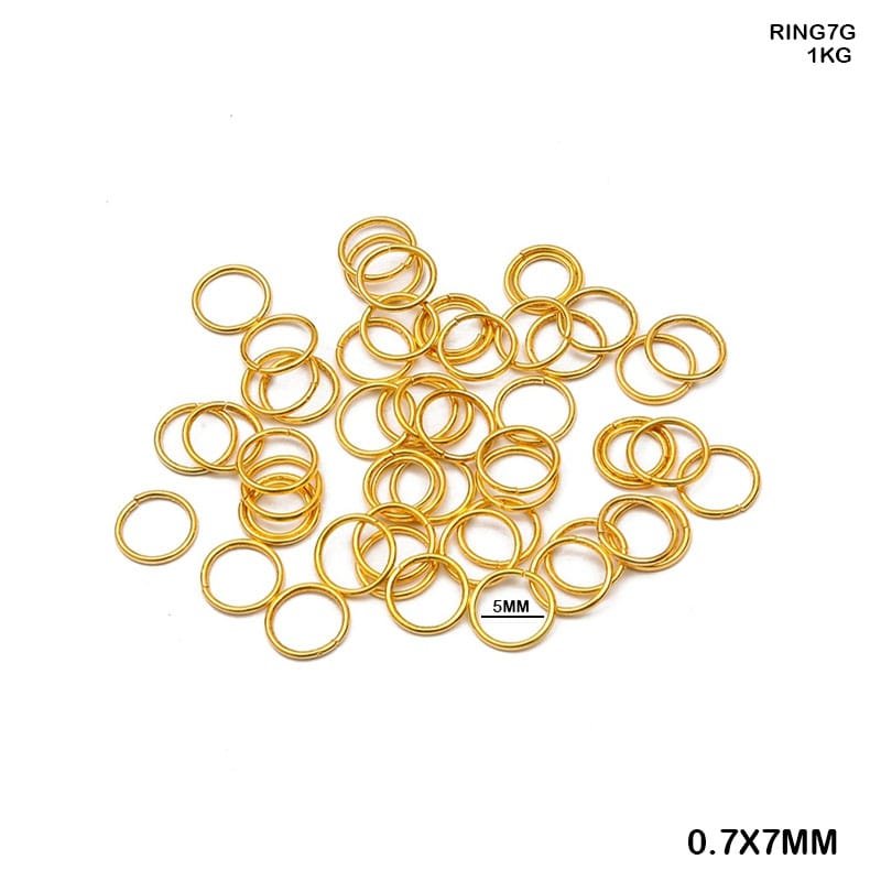 Jump Ring 7mm (Gold) – 25gm