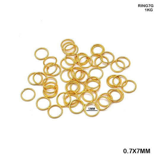 Jump Ring 7mm (Gold) – 25gm