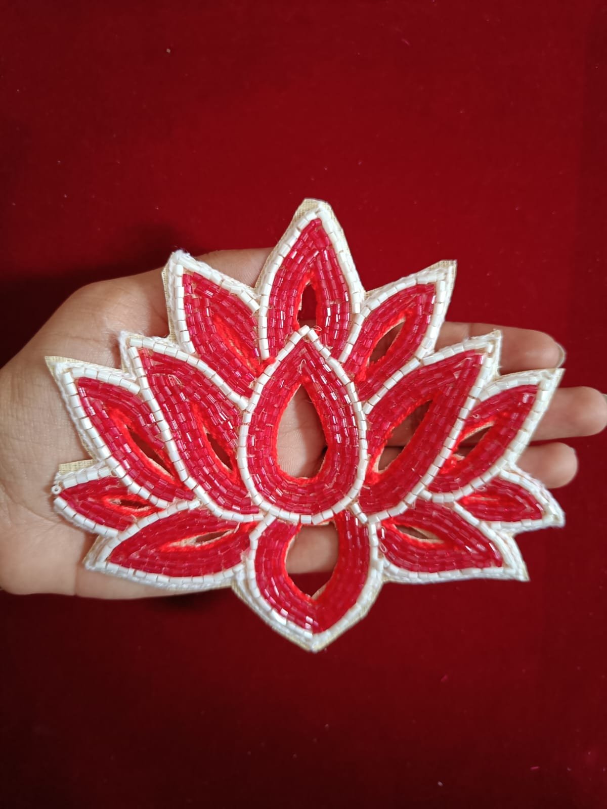 Lotus Buti Patches With Hole - 5pc