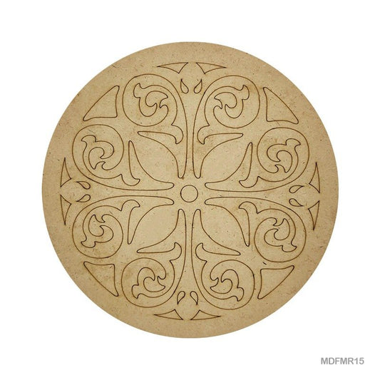 MDF Cutout Mandala Engrave (MDFMR15) - 10inch
