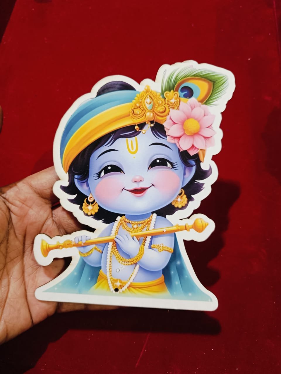 Little Krishna MDF Cut Out (6inch) - 1pc