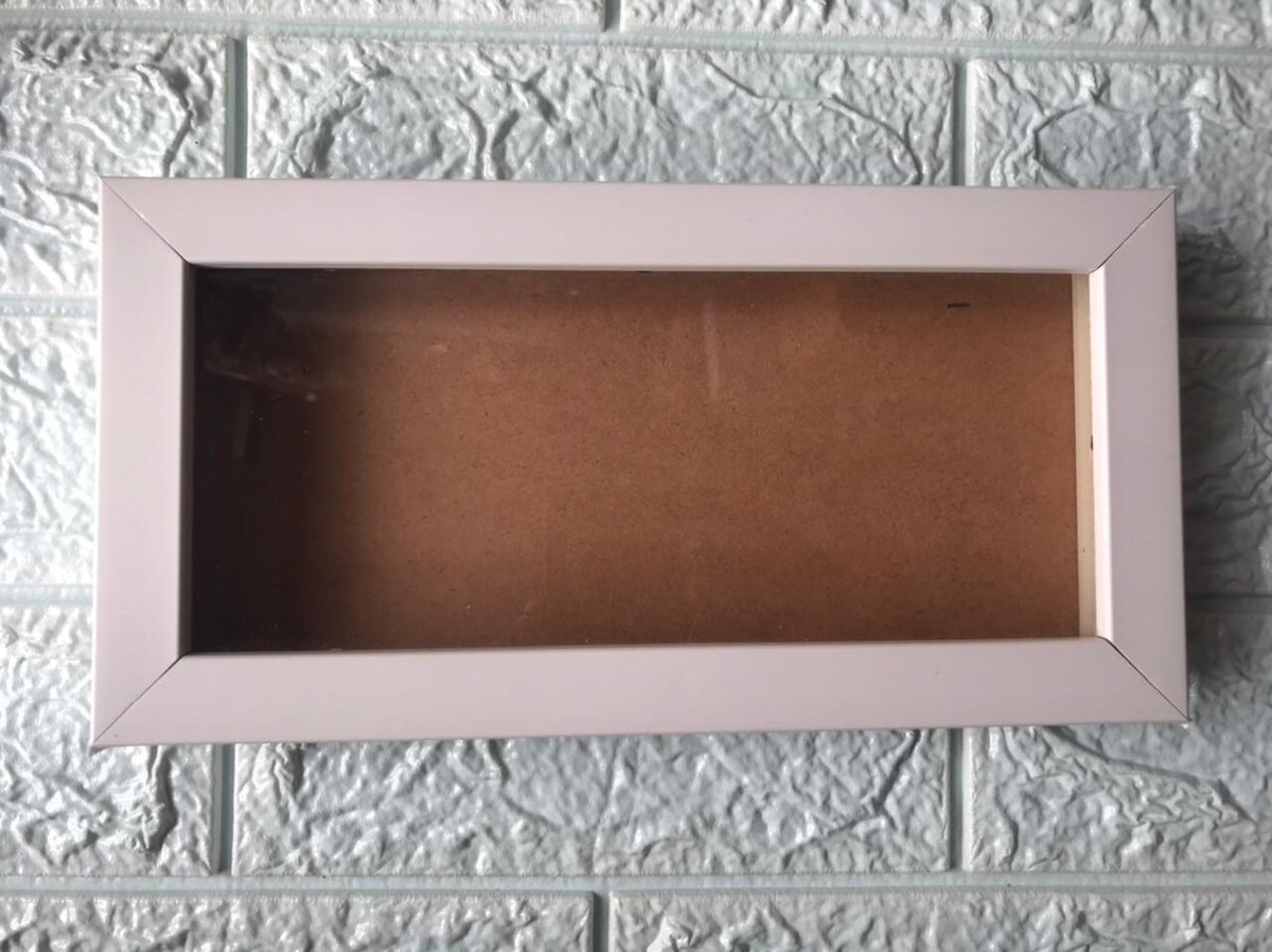Shadow Glass Frame – 9*4 inch (White)