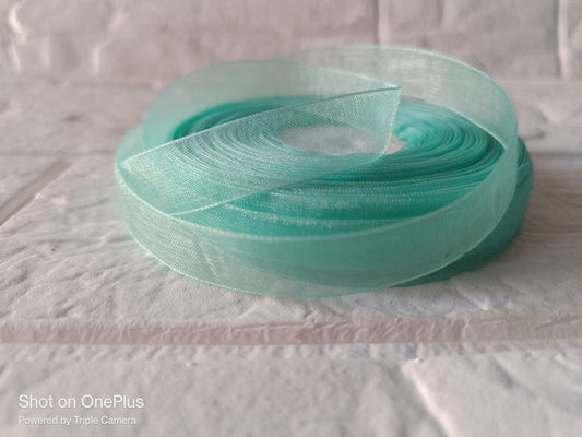 Light Sea Green Organza Ribbon – 1/2inch