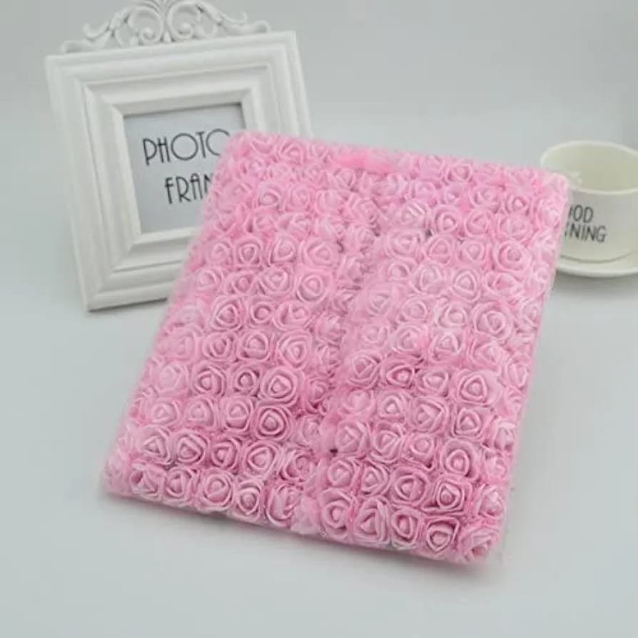 Baby Pink Foam Flower  – 144pcs