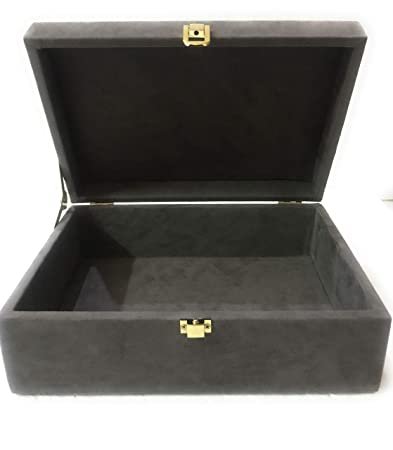 Suede Trunk Box (Grey) - 10*7inch