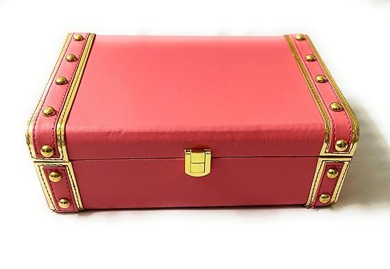 Leather Trunk Box (Red Rose) – 10*7