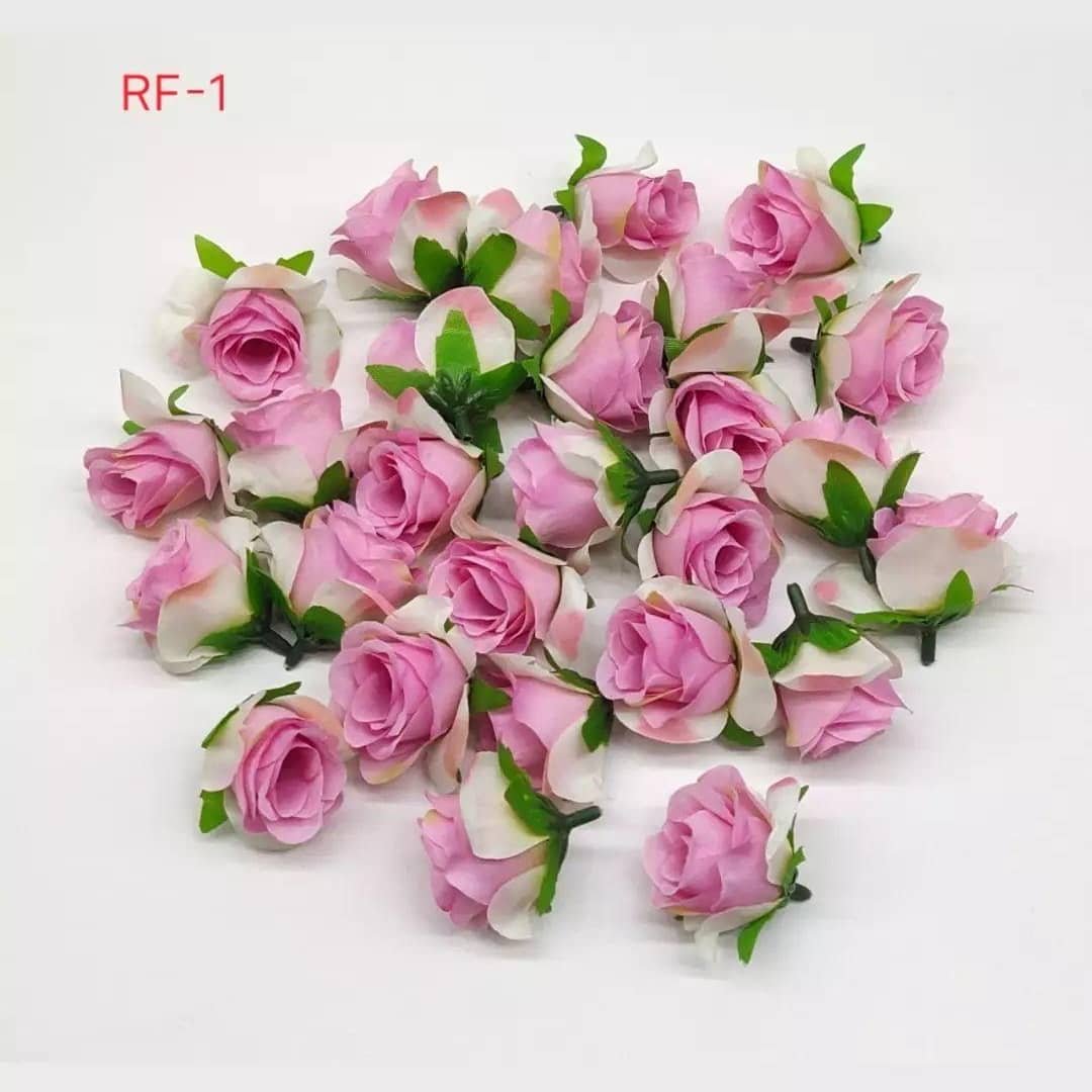 Pink Cream Artificial Flower-10pc/Pack