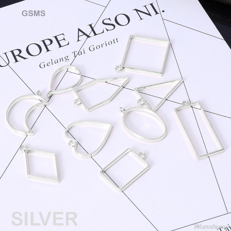 Bezels Mix Shape Set Silver (GSMS) – 10pc
