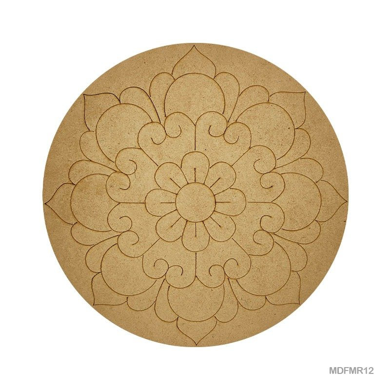 MDF Cutout Mandala Engrave (MDFMR12) - 10inch
