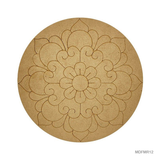 MDF Cutout Mandala Engrave (MDFMR12) - 10inch
