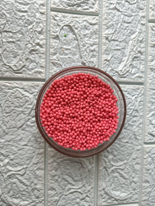 Moti /Pearls /Beads - Peach (100gm) - 4mm