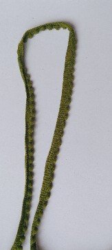 PomPom Lace- 1 mtr - Mehandi Green