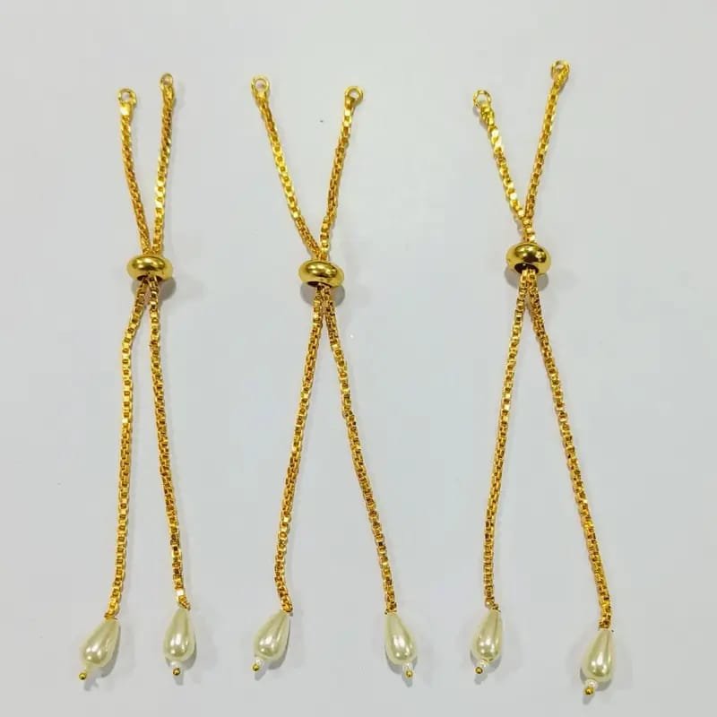 Gold Rakhi/Bracelet Chain
