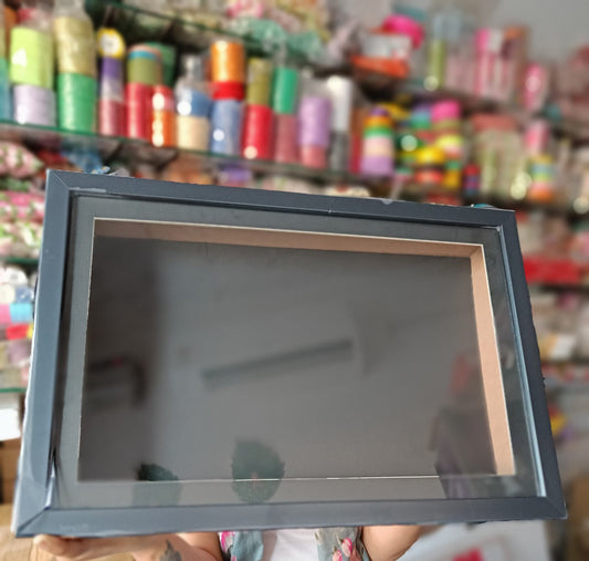 Shadow Box Glass Frame with Mount – 12*18 inch (Black)