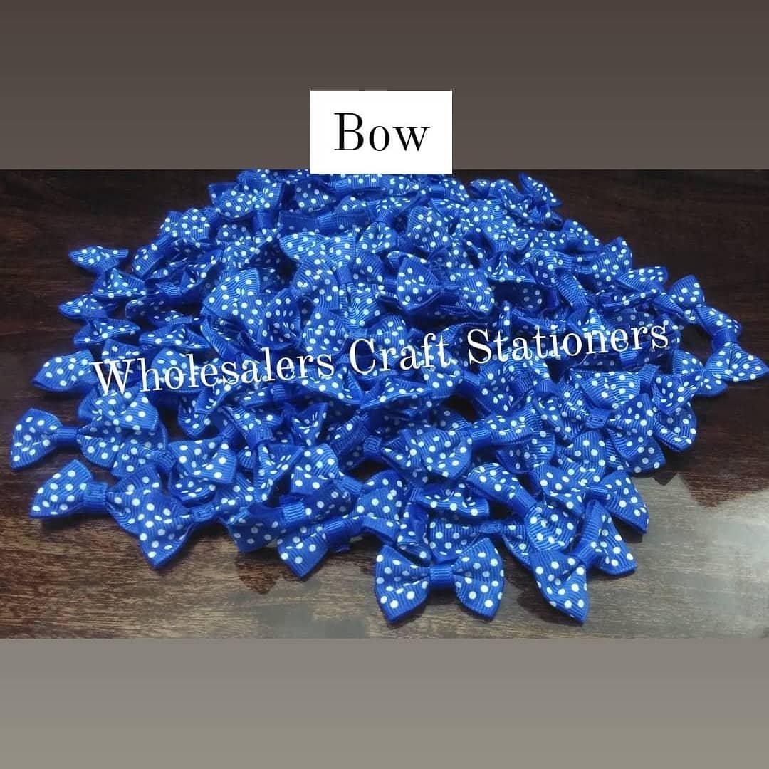 Bows Set- 10 pieces - (Floral Blue)