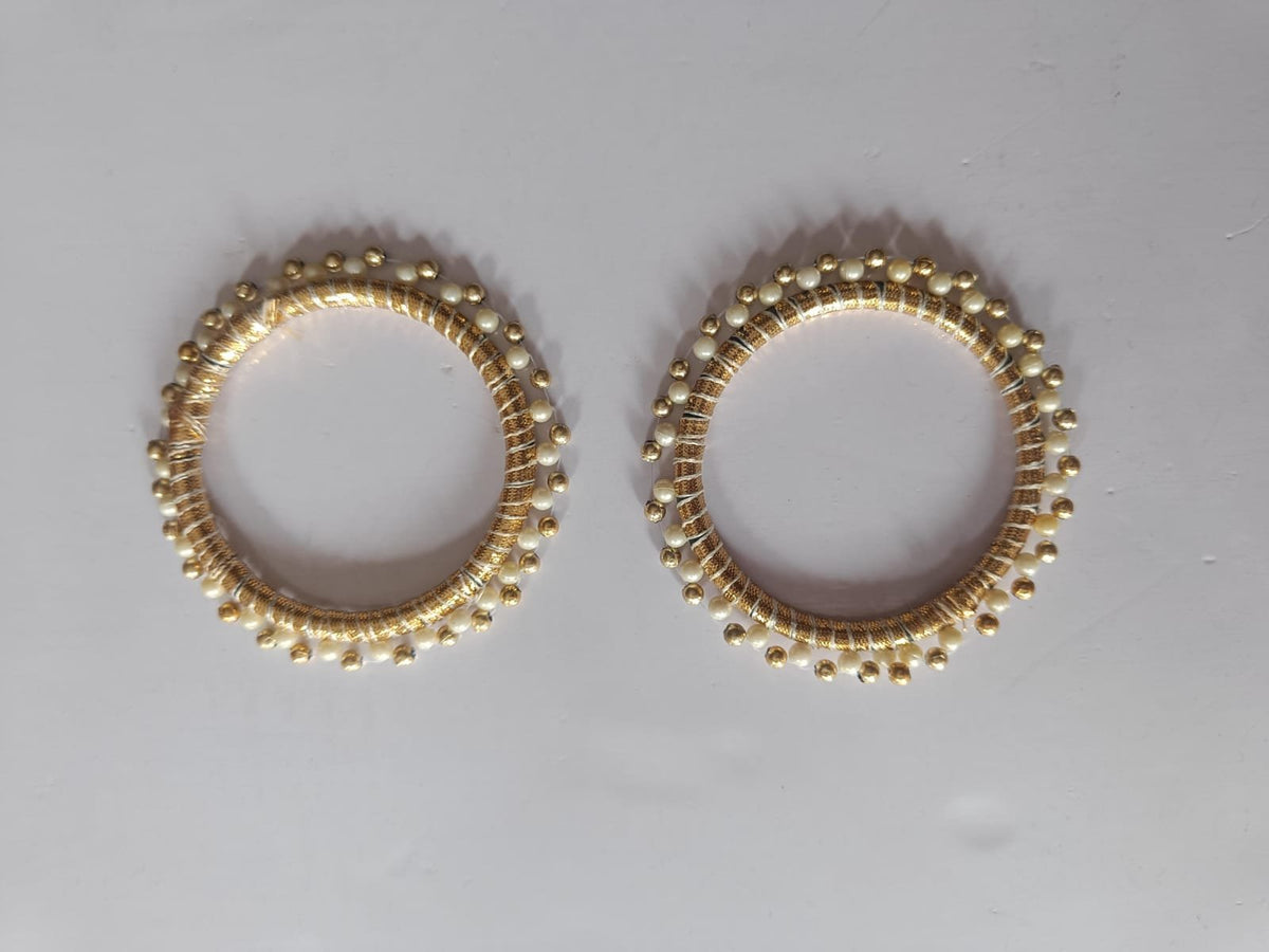 Golden Moti Bangles (3inch) - 10pc