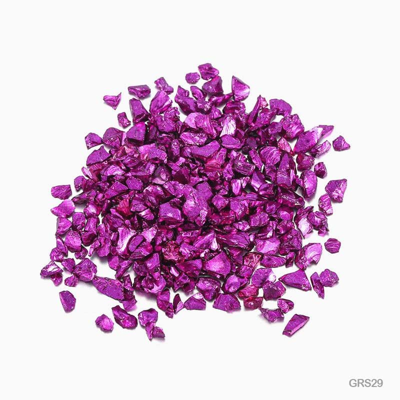 Glass Metallic Resin Stones - 100GM (GRS29)