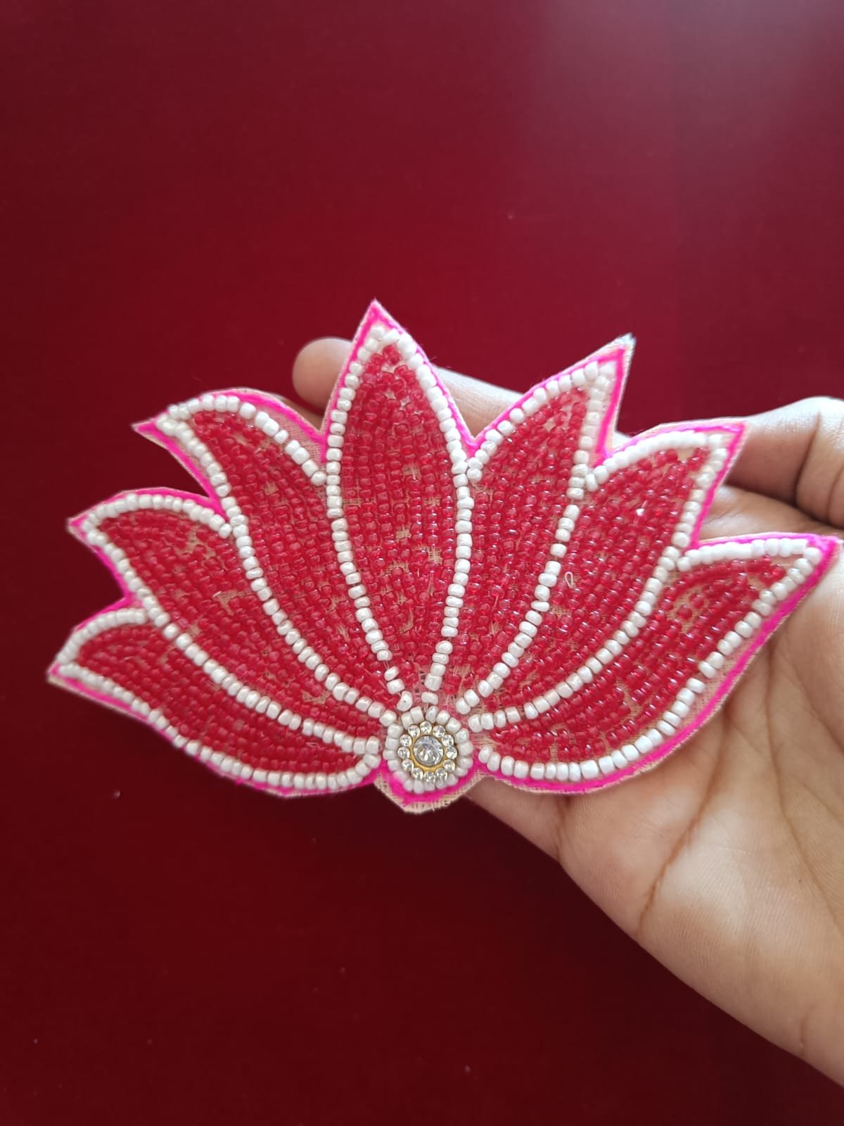 Half Lotus Stone Buti Patches - 10pc