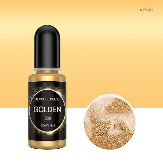 Alcohol Pearl - Golden- 10ml (AP10G)