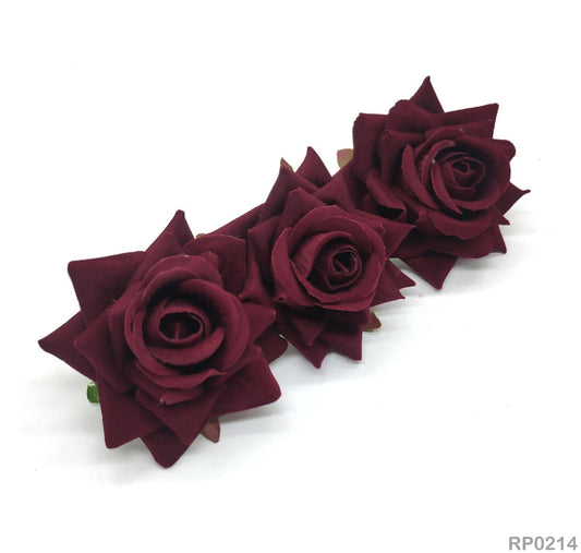 Mahroon Velvet Rose (RP0214) - 10pc