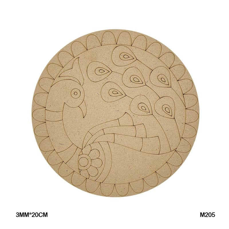 MDF Cutout Mandala Engrave (M205) – 20CM
