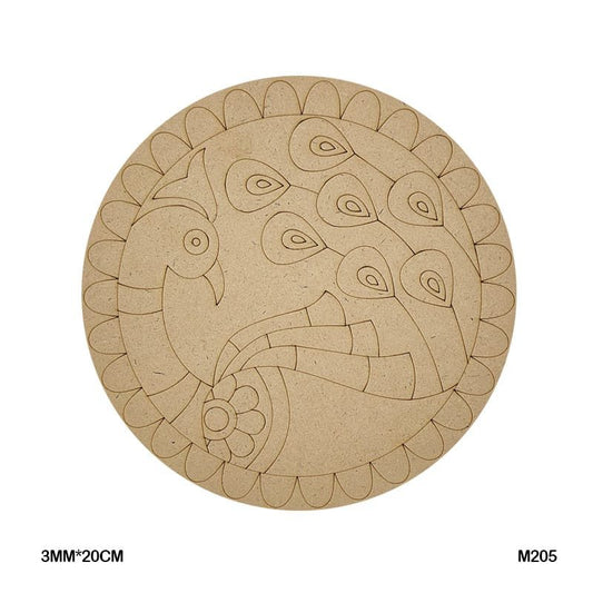 MDF Cutout Mandala Engrave (M205) – 20CM
