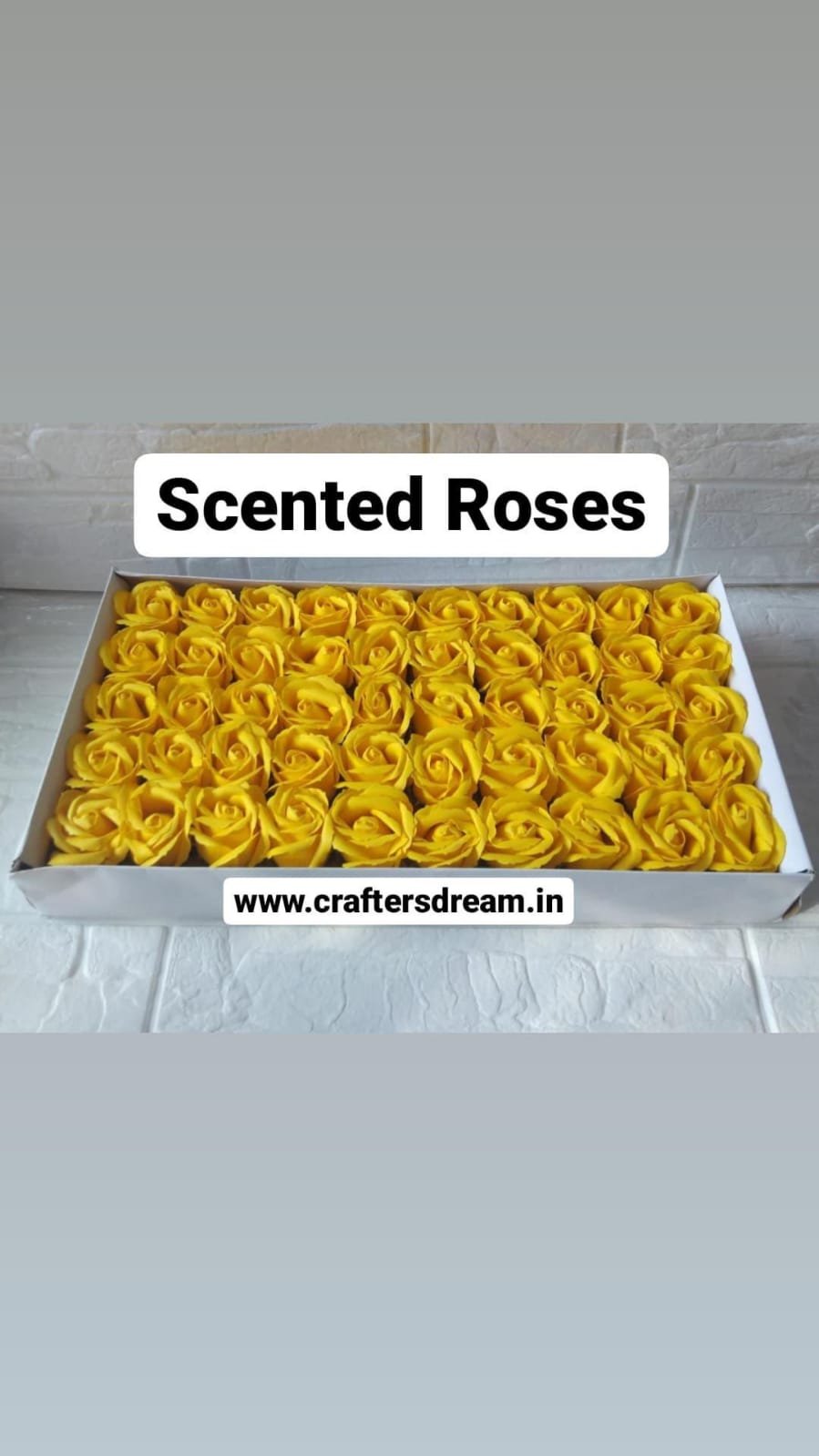 Scented Roses Yellow - 10pcs
