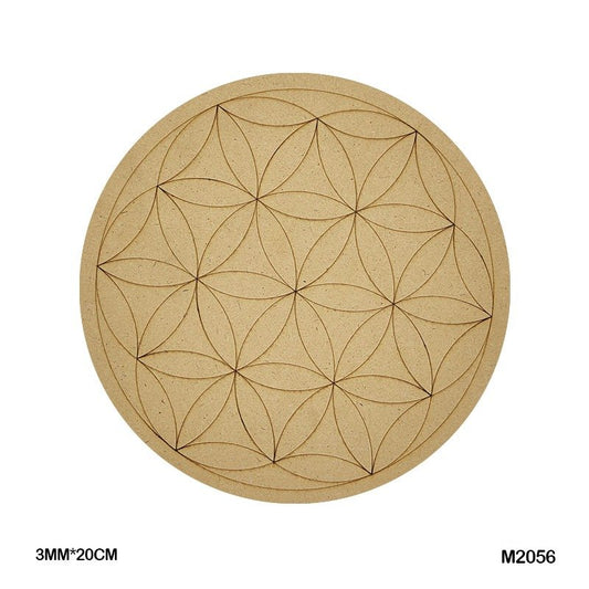 MDF Cutout Mandala Engrave (M2056) – 20CM