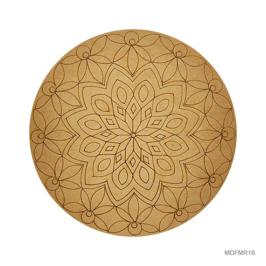 MDF Cutout Mandala Engrave (MDFMR18) - 10inch