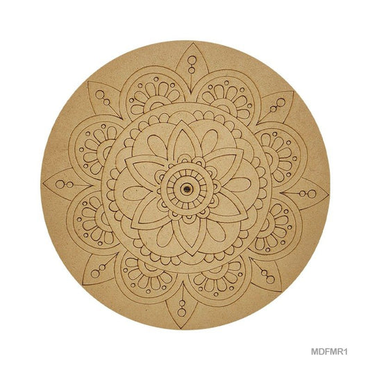 MDF Cutout Mandala Engrave (MDFMR1) - 10inch
