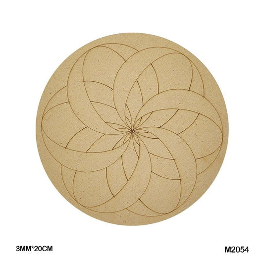 MDF Cutout Mandala Engrave (M2054) – 20CM