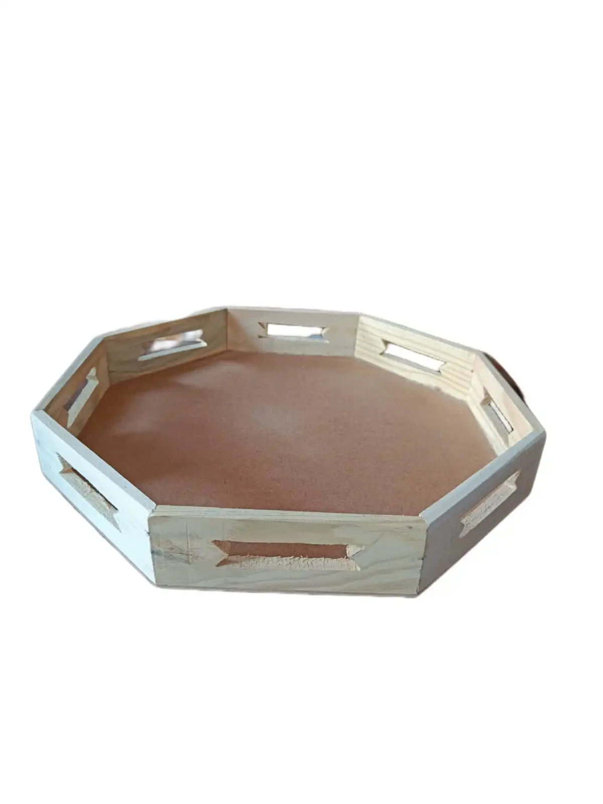 Pinewood Octagon Tray (Combo) - 8pc (Free Shipping)
