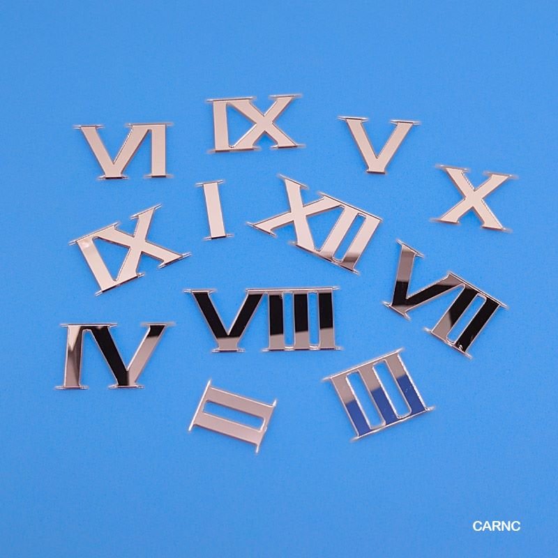 Clock Acrylic Roman Number Copper (CARNC)- 1.5 inch