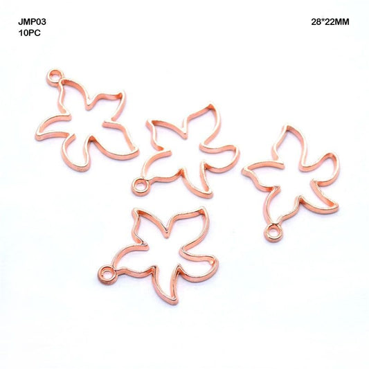 Starfish Pendants Rose Gold (JMP03) - 10pc